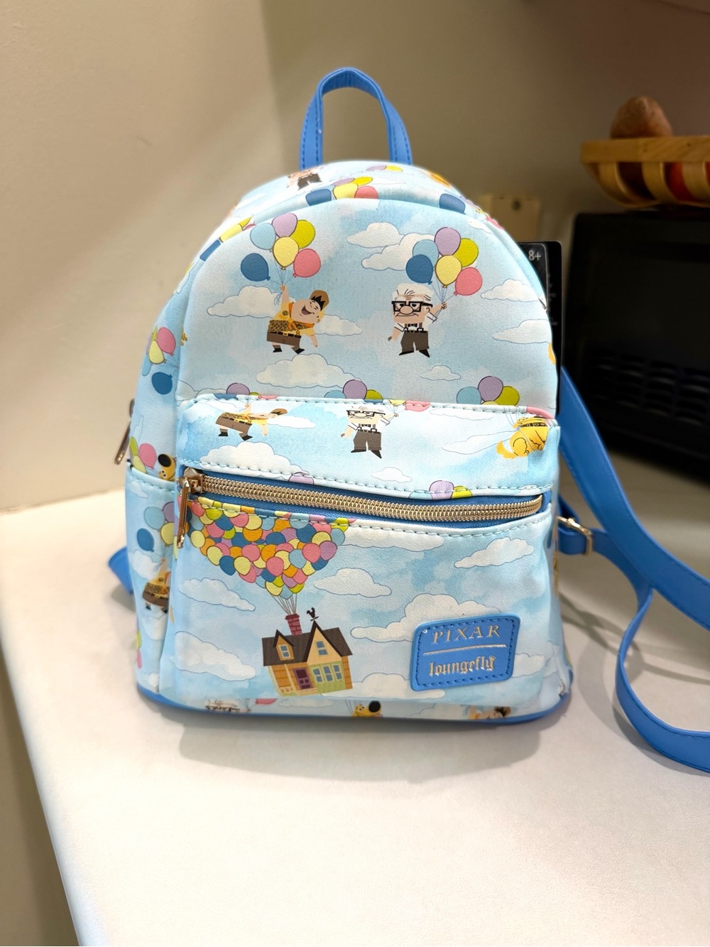 Loungefly Light Blue Pixar 'Up' Kids Mini Backpack